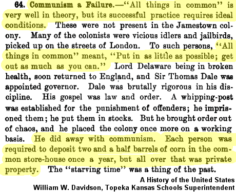 A clip from a 1902 history book discusses an early colonial attempt at leveling.